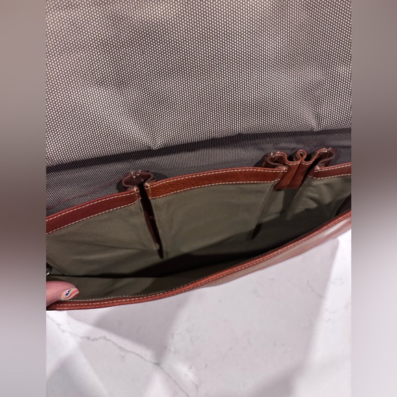 Johnston & Murphy Brown Leather Men's computer case - Picture 7 of 9